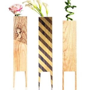 jarrones de madera